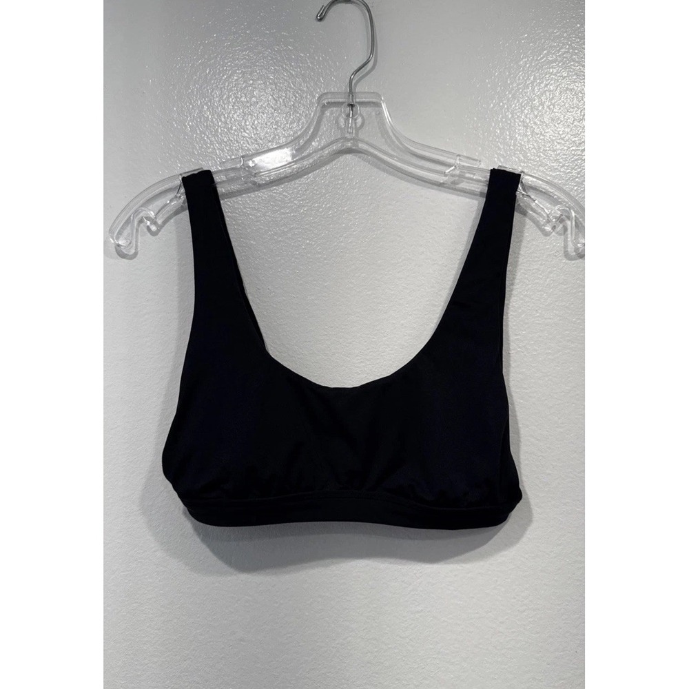 Dippin Daisy's Black Bikini Top Size Small Bralette Minimalist Sexy Vacation